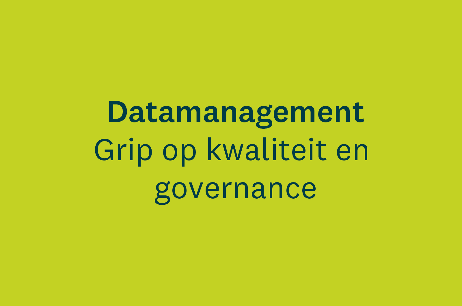 Datamanagement