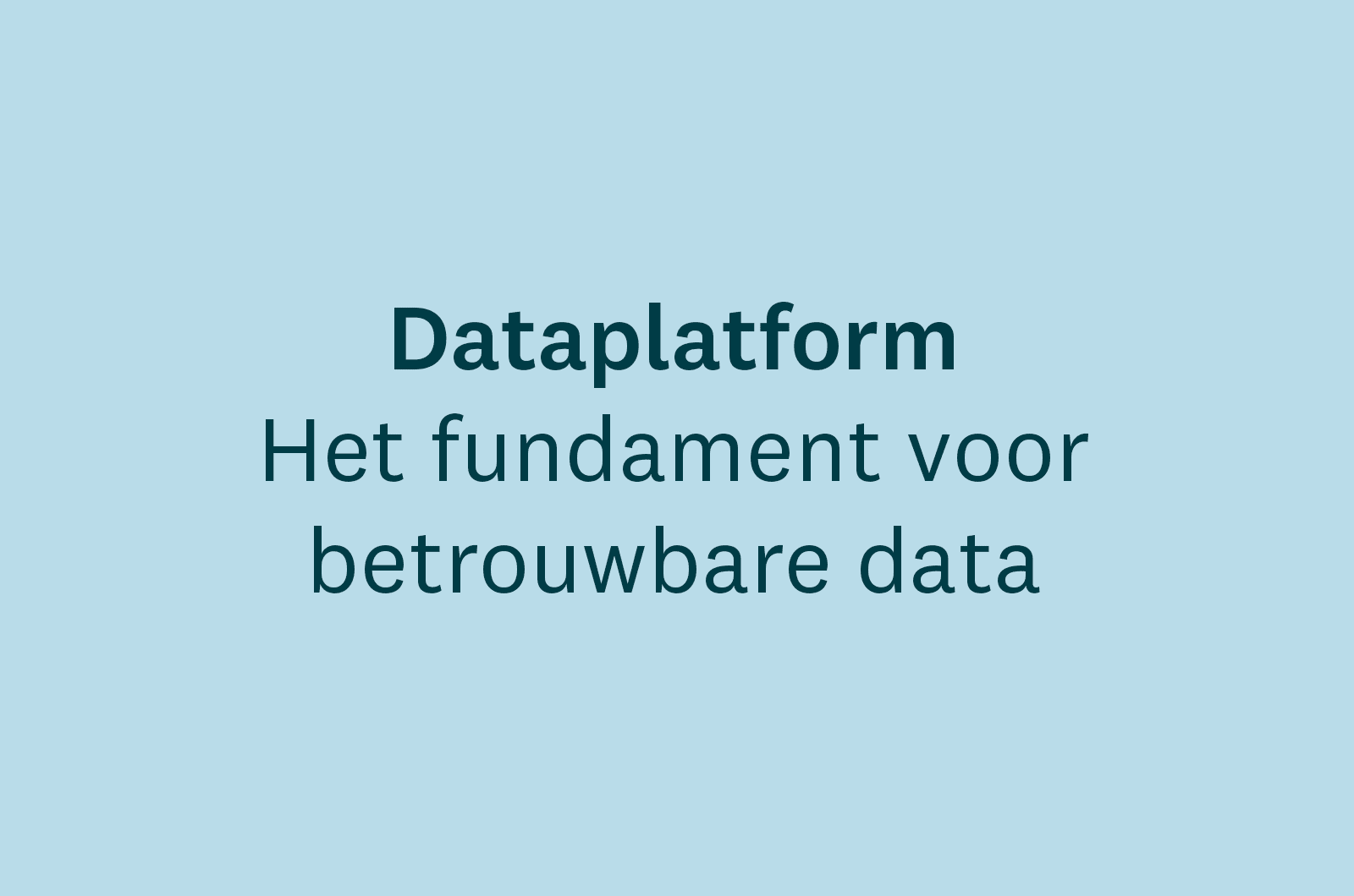 Dataplatform