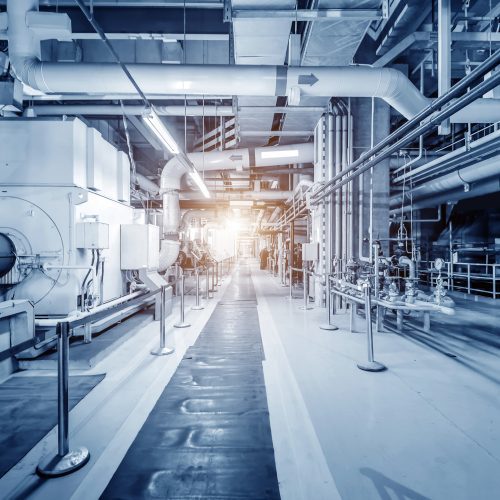 Thermal power plant interior