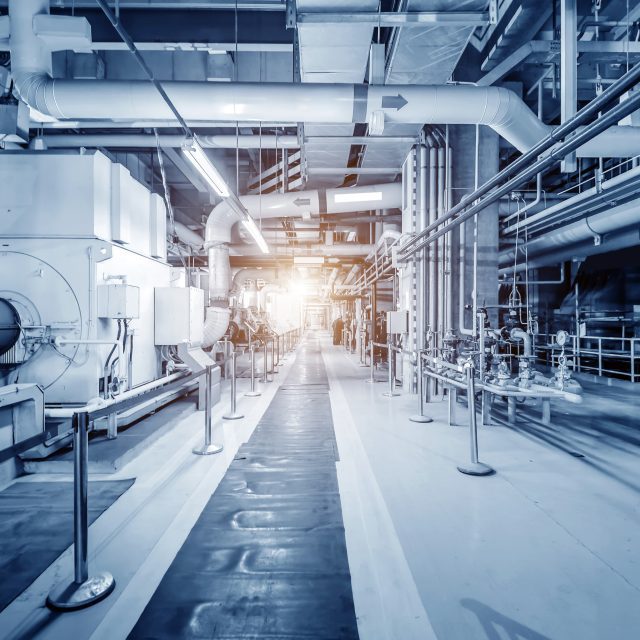 Interior of a thermal power plant